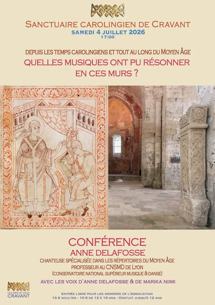 Conférence d'Anne Delafosse le 4 juillet 2026 au sanctuaire de Cravant